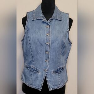 Classic Blue Denim Vest for Women